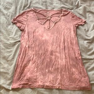 Pink Marble American Eagle Top